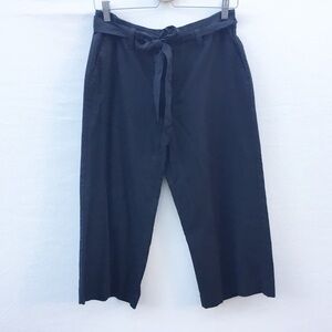 GAP Factory black culottes with tie belt size 4.